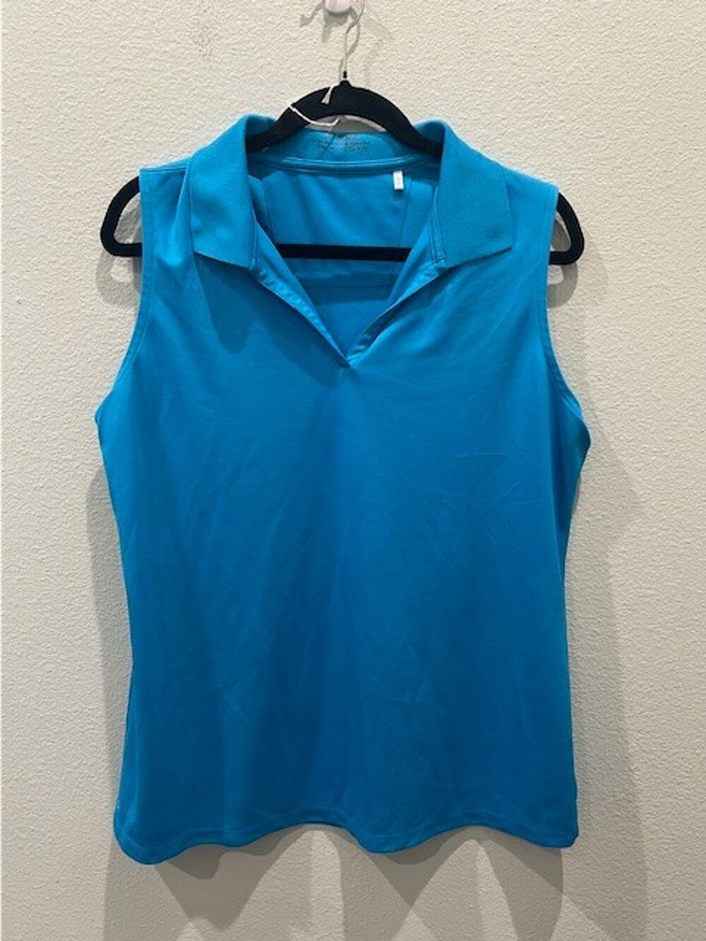 Lopez Sleeveless Turquoise Golf Shirt Woman Size XL